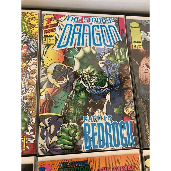 The Savage Dragon Comic Book Lot (6) 90's Era Image Comics High Grade - Boarded - Picture 3 of 7